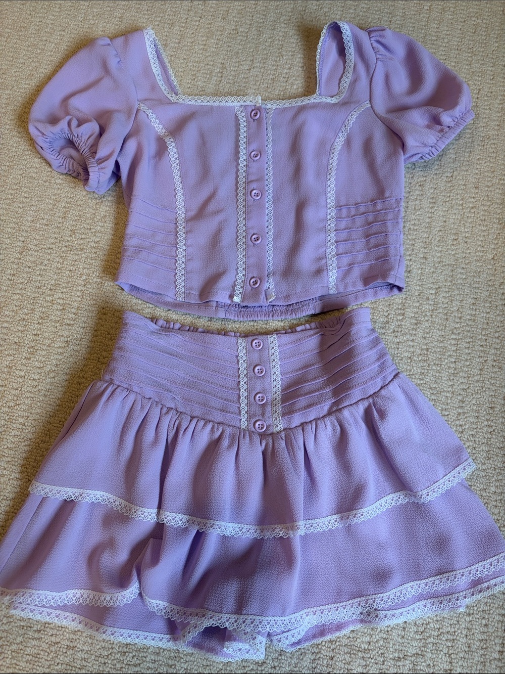 Katie J NYC Lavender Two-Piece Matching Set